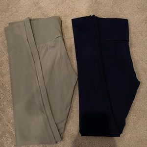 Green and Blue Forever 21 Leggings, Xs